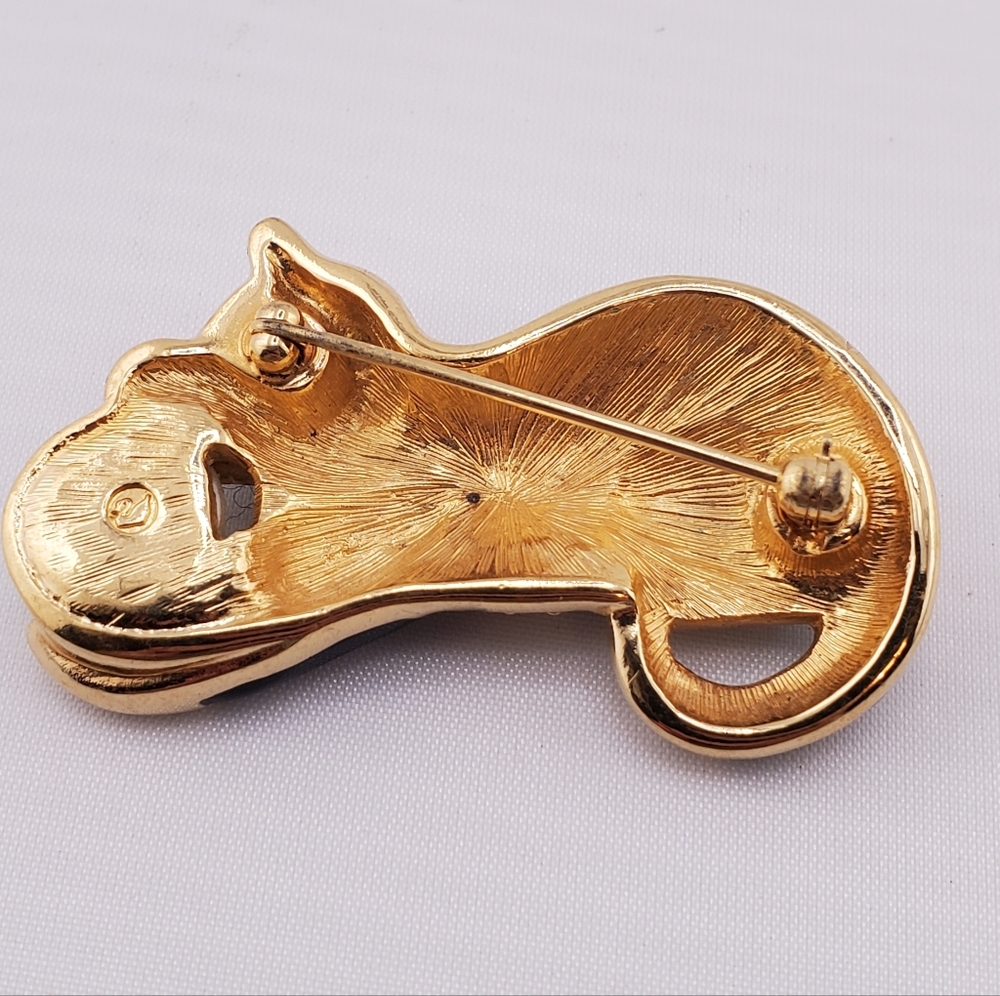 Swarovski Crystal Cat Brooch - Picture 2 of 6